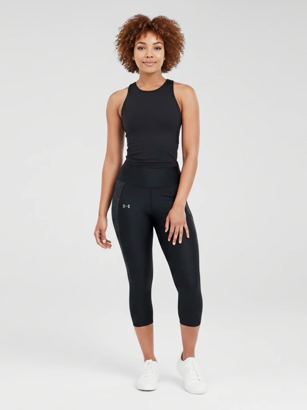 Under Armour GUC Black Cropped High-Waist Capris